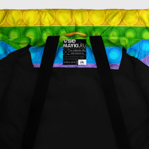 Мужская зимняя куртка 3D Pop It, цвет черный - фото 7