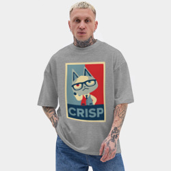 Мужская футболка Oversize хлопок texturе Crisp - фото 2