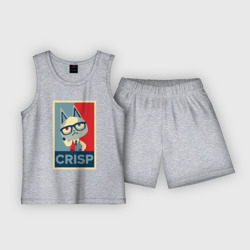Детская пижама с шортами хлопок Crisp