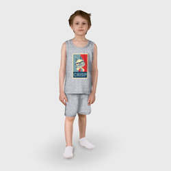 Детская пижама с шортами хлопок Crisp - фото 2