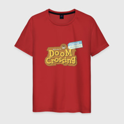 Мужская футболка хлопок Doom crossing арт
