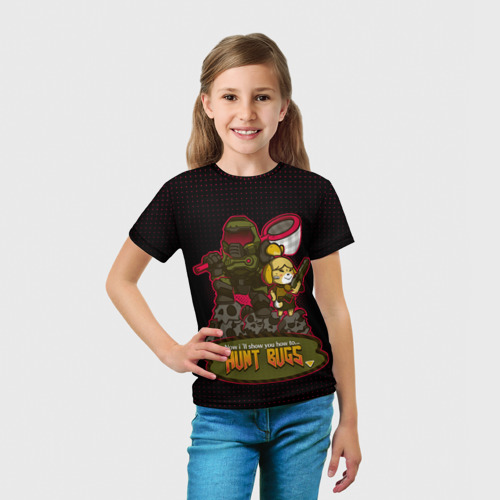 Детская футболка 3D Doom x Animal crossing, цвет 3D печать - фото 5