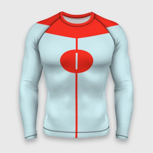 Мужской рашгард 3D с принтом Invincible - Omni-man, вид спереди #2