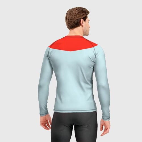 Мужской рашгард 3D с принтом Invincible - Omni-man, вид сзади #2