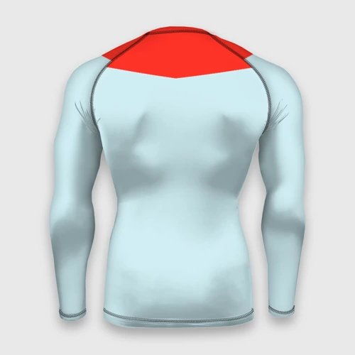 Мужской рашгард 3D с принтом Invincible - Omni-man, вид сзади #1