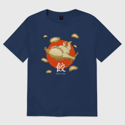 Женская футболка хлопок Oversize Jiaozi