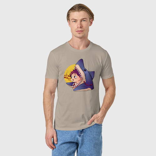 Мужская футболка хлопок Ebisu, цвет миндальный - фото 3