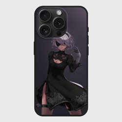 Чехол силиконовый для Apple iPhone 15 Pro матовый Nier