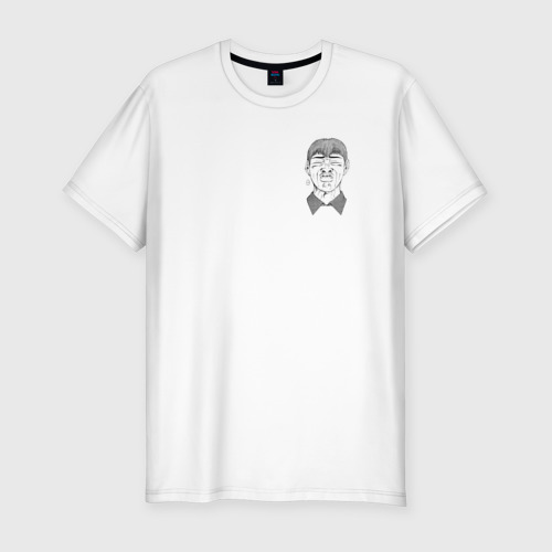 Мужская футболка хлопок Slim Эйкити Онидзука, цвет белый