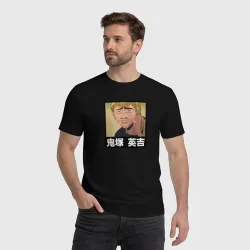 Мужская футболка хлопок Onizuka face - фото 2