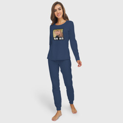 Женская пижама с лонгсливом хлопок Onizuka face - фото 2