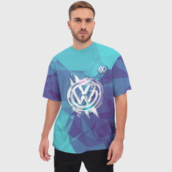 Мужская футболка oversize 3D Volkswagen - фото 2