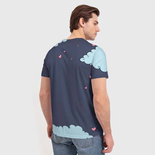 Мужская футболка 3D Сонный ленивец, цвет 3D печать - фото 4