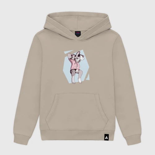 Мужская толстовка хлопок с принтом Собака Фурри скейтбордист Furry, вид спереди #2