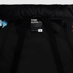 Куртка с принтом Тарталья - Genshin Impact neon для любого человека, вид спереди №5. Цвет основы: черный