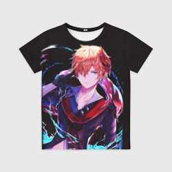 Детская футболка 3D Тарталья - игра Genshin Impact