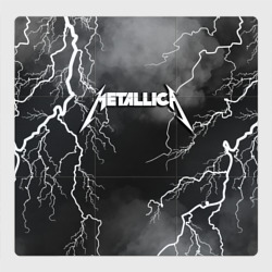 Магнитный плакат 3Х3 Metallica разряд молнии