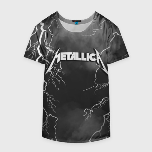 Накидка на куртку 3D Metallica разряд молнии, цвет 3D печать - фото 4