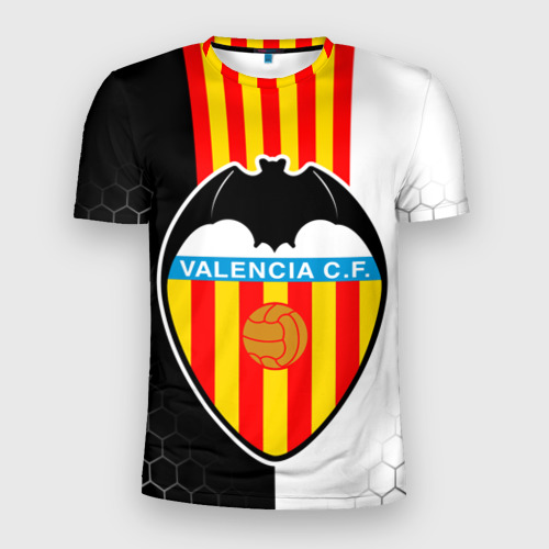 Мужская футболка 3D Slim FC Valencia ФК валенсия, цвет 3D печать