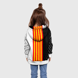 Толстовка с принтом FC Valencia ФК валенсия для ребенка, вид на модели сзади №2. Цвет основы: белый