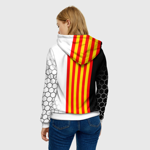 Женская толстовка 3D FC Valencia ФК валенсия, цвет 3D печать - фото 4