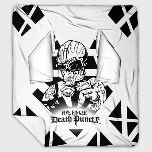Плед с рукавами с принтом Five Finger Death Punch, вид спереди #2