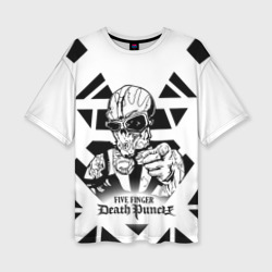 Женская футболка oversize 3D Five Finger Death Punch