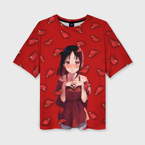 Женская футболка oversize 3D Госпожа Кагуя