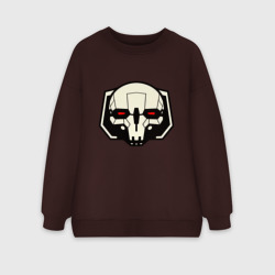 Женский свитшот oversize без начеса хлопок Mech Battletech