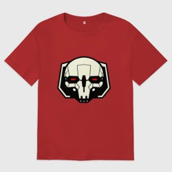 Женская футболка хлопок Oversize Mech Battletech