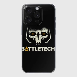 Чехол для iPhone 15 Pro Max силиконовый с защитой камеры Battletech