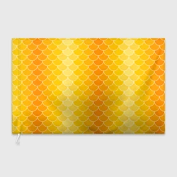 Флаг 3D Желтая чешуя