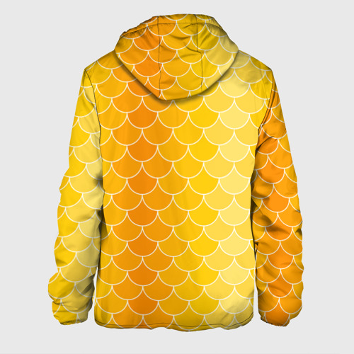 Мужская куртка 3D Желтая чешуя, цвет 3D печать - фото 2