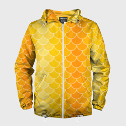 Мужская ветровка 3D Желтая чешуя