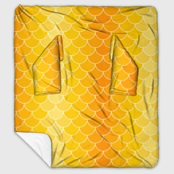 Плед с рукавами Желтая чешуя