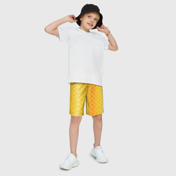 Детские спортивные шорты 3D Желтая чешуя - фото 2