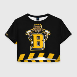 Женская футболка Crop-top 3D Boston Bruins