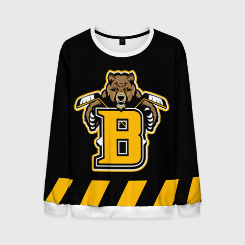 Мужской свитшот 3D Boston Bruins, цвет белый