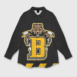 Женская рубашка oversize 3D Boston Bruins