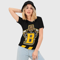 Женская футболка 3D Slim Boston Bruins - фото 2