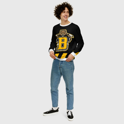 Мужской свитшот 3D Boston Bruins, цвет белый - фото 5