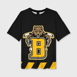 Женская футболка oversize 3D Boston Bruins