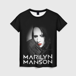 Женская футболка 3D Marilyn Manson