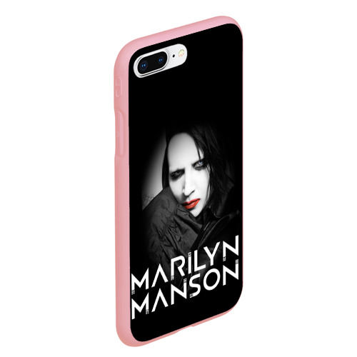 Чехол для iPhone 7Plus/8 Plus матовый Marilyn Manson, цвет баблгам - фото 3