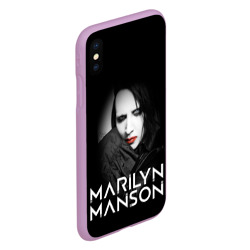 Чехол для iPhone XS Max матовый Marilyn Manson - фото 2