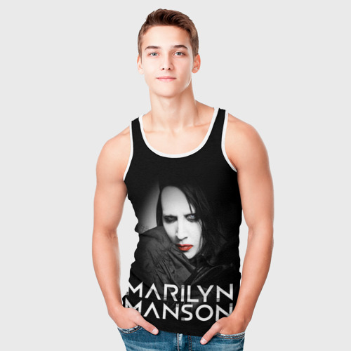 Мужская майка 3D Marilyn Manson, цвет 3D печать - фото 5