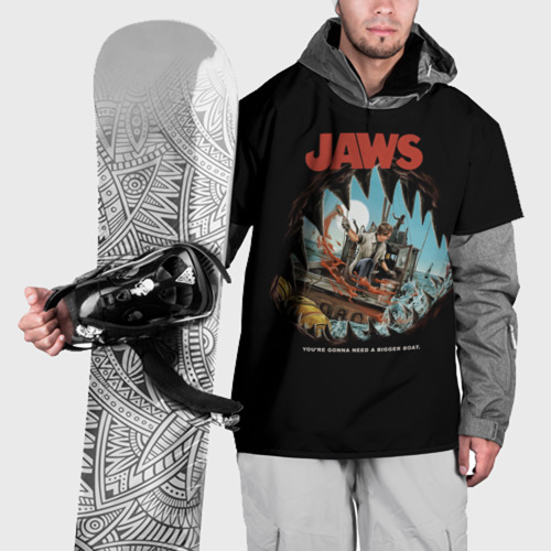 Накидка на куртку 3D Jaws cinema, цвет 3D печать