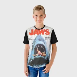 Детская футболка 3D+ Jaws cinema 1975 - фото 2