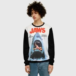 Мужской свитшот 3D+ Jaws cinema 1975 - фото 2