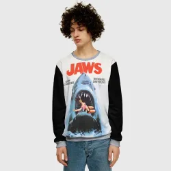 Мужской свитшот 3D+ Jaws cinema 1975 - фото 2